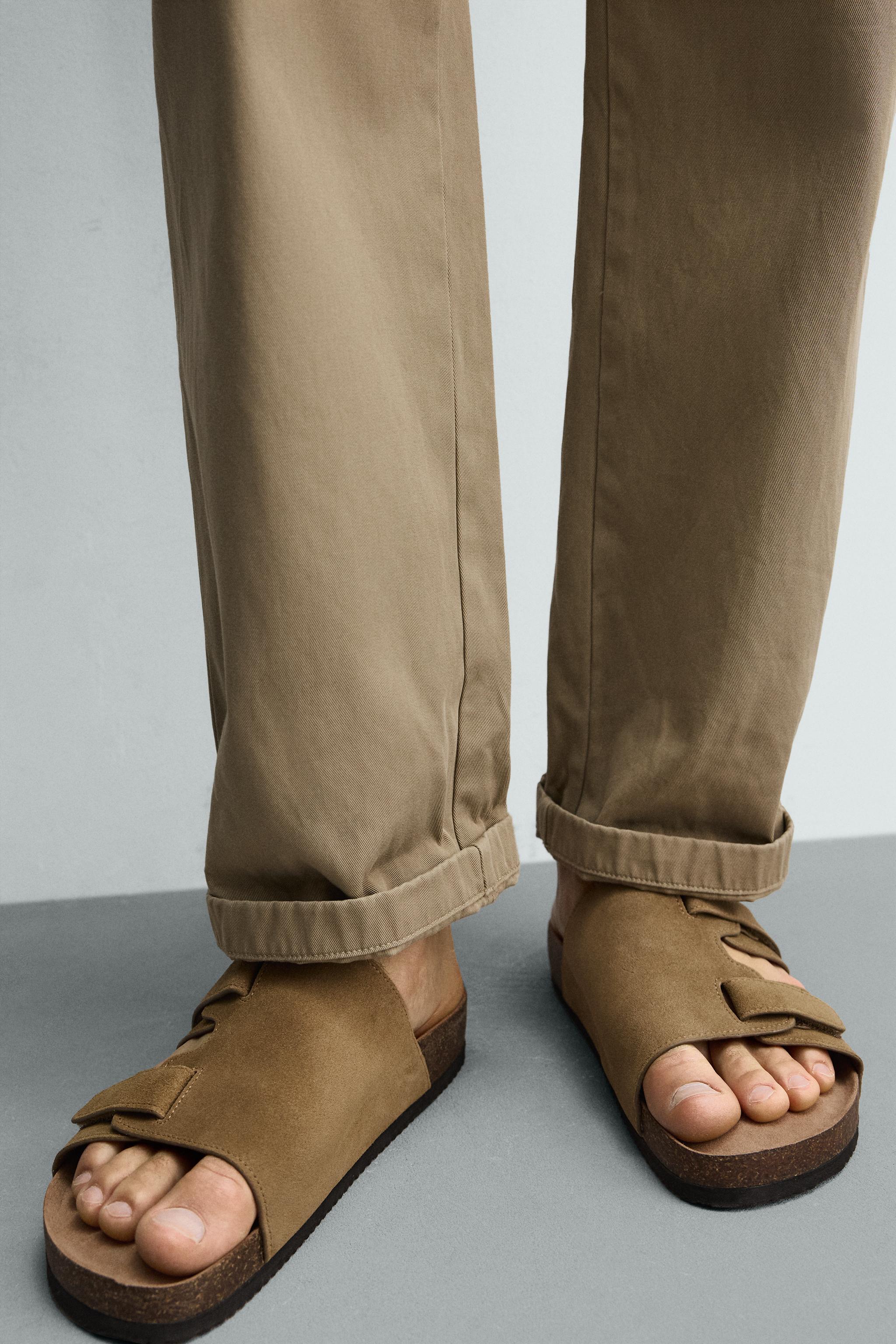 LEATHER STRAP SANDALS